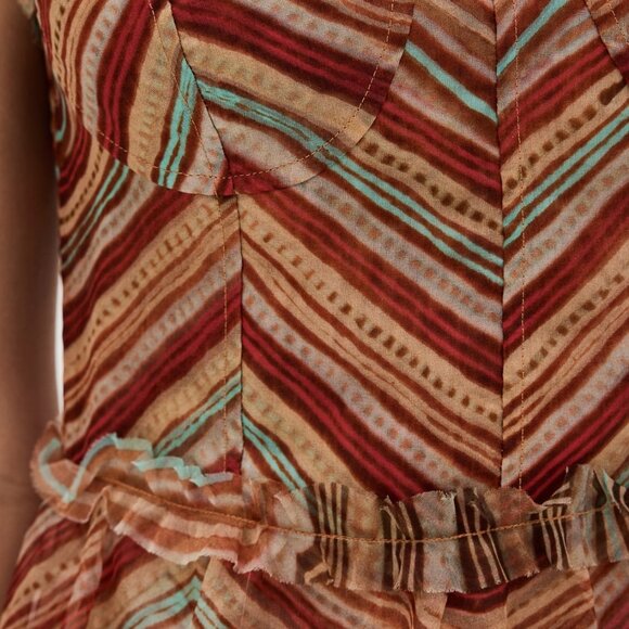 NEW ULLA JOHNSON Women's Gisele Dress In Tierra Size 4 - Picture 2 of 8